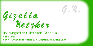 gizella metzker business card